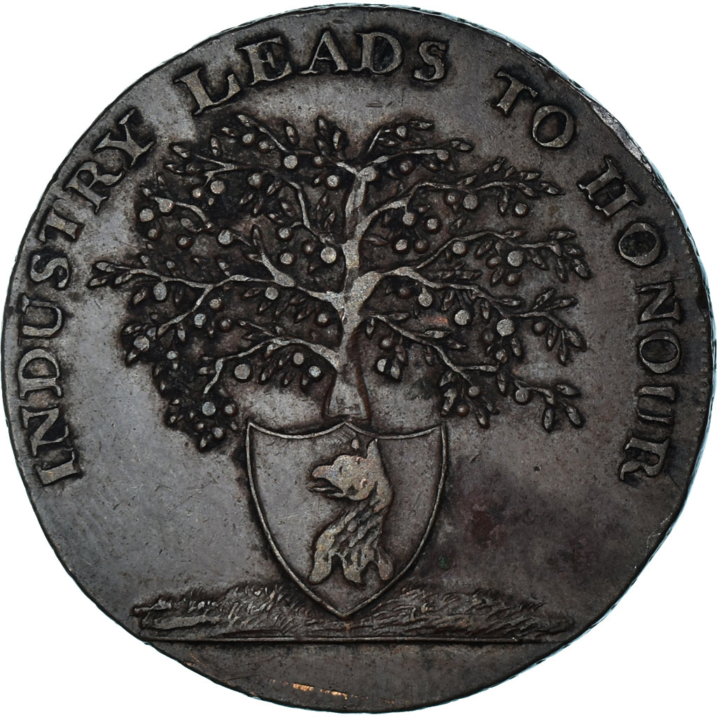 Verenigd Koninkrijk, Halfpenny Token, Gloucestershire, 1796, ZF+, Koper