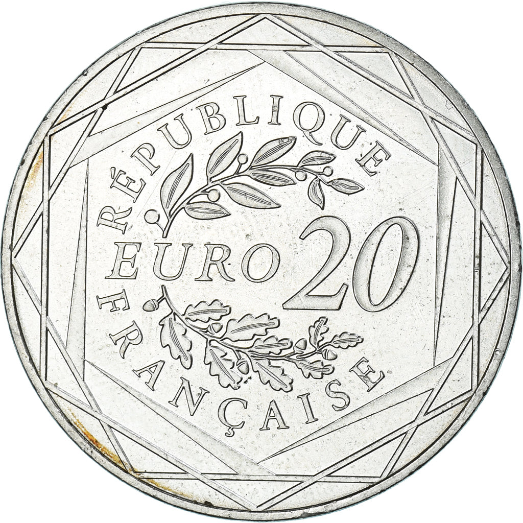 France, Marianne, 20 Euro, 2017, Monnaie de Paris, MS(63), Silver