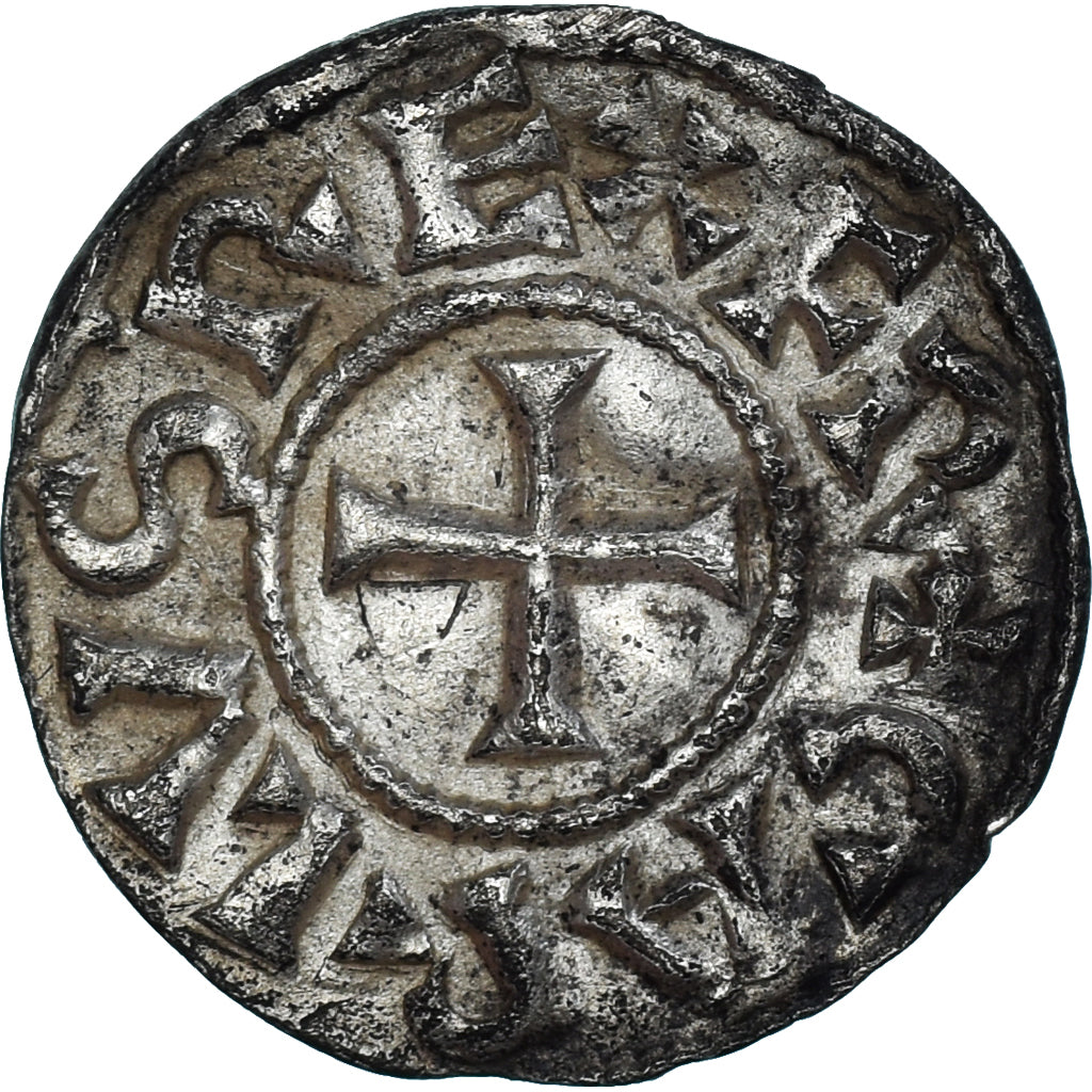 Coin, France, Charlemagne, Denarius, ca. 793-812, Bituricas - Bourges