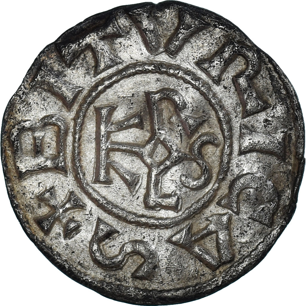 Coin, France, Charlemagne, Denarius, ca. 793-812, Bituricas - Bourges