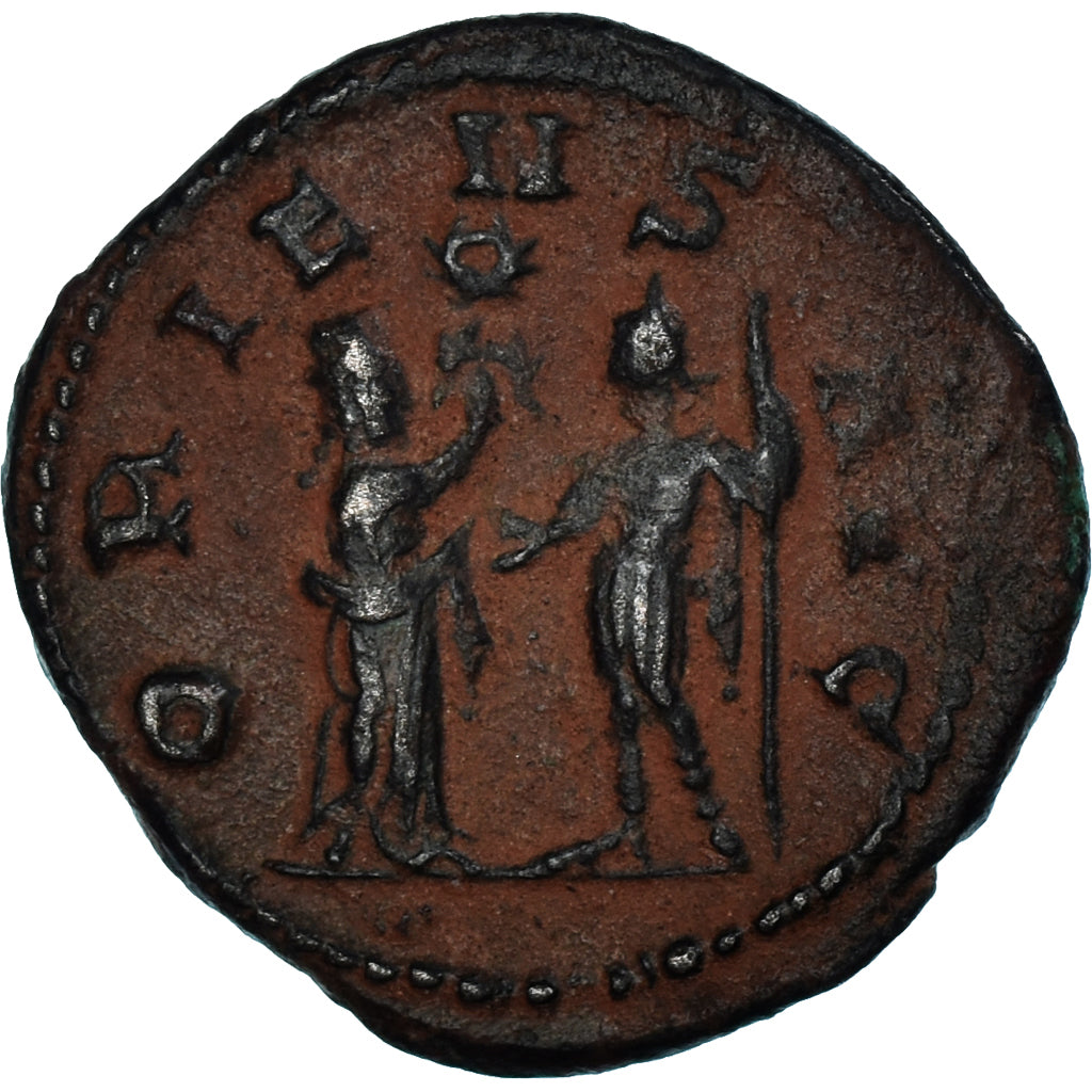 Moneda, Gallienus, Antoninianus, 253-268, Antioch, BC+, Vellón