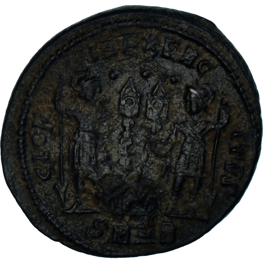 Moneta, Constantine I, Follis, 307/310-337, Nicomedia, AU(50-53), Brązowy