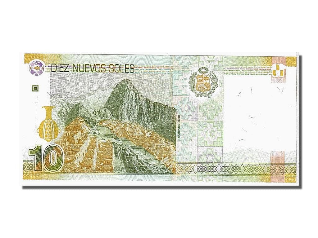 Geldschein, Peru, 10 Nuevos Soles, 2009, KM:182, UNZ