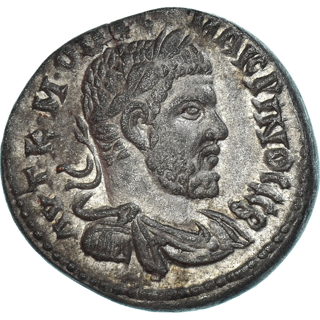 Coin, Seleucis and Pieria, Macrinus, Tetradrachm, 217-218, Antioch, EF(40-45)