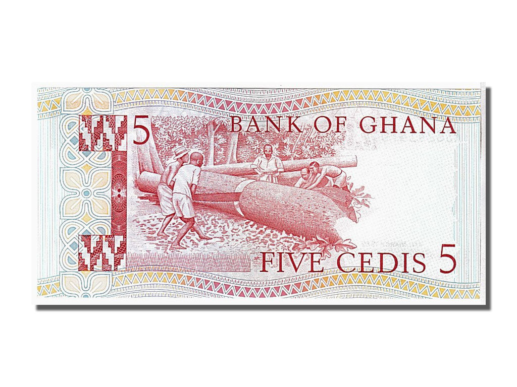 Banconote, Ghana, 5 Cedis, 1982, KM:19c, FDS