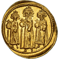 Coin, Heraclius, with Heraclius Constantine and Heraclonas, Solidus, 637-638