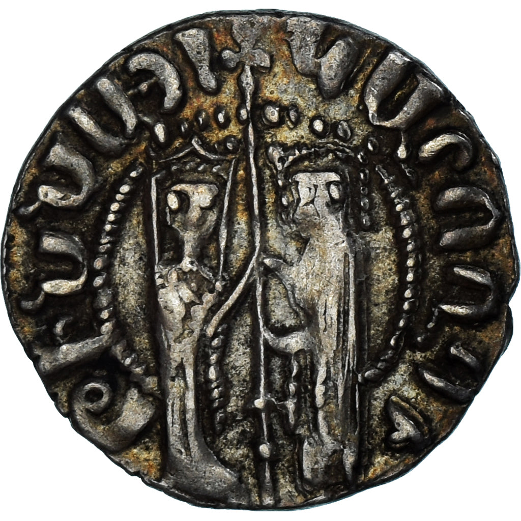 Coin, Armenia, Hetoum & Zabel, Tram, 1226-1270, EF(40-45), Silver