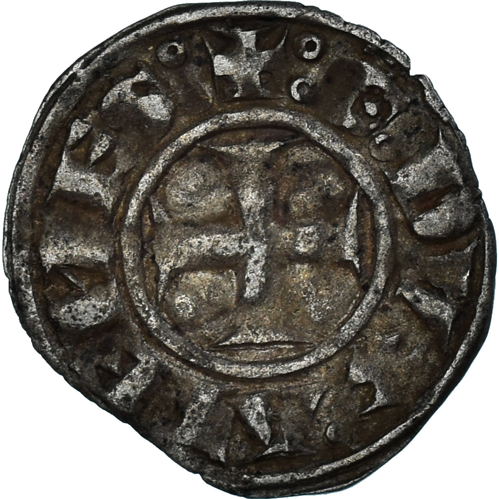 Moeda, Grécia, Guillaume de la Roche (?), Denier Tournois, ca. 1280-1294