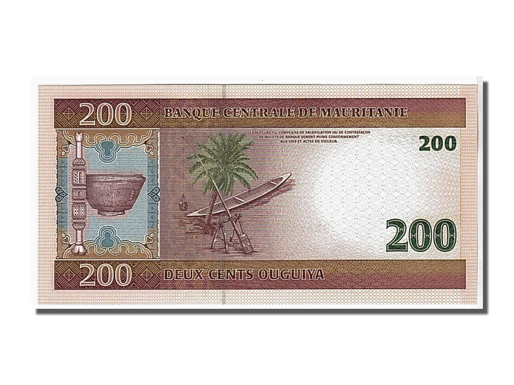 Banknote, Mauritania, 200 Ouguiya, 2006, 2006-11-28, UNC(65-70)