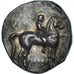 Moeda, Calábria, Nomos, ca. 272-240 BC, Tarentum, AU(50-53), Prata, HN