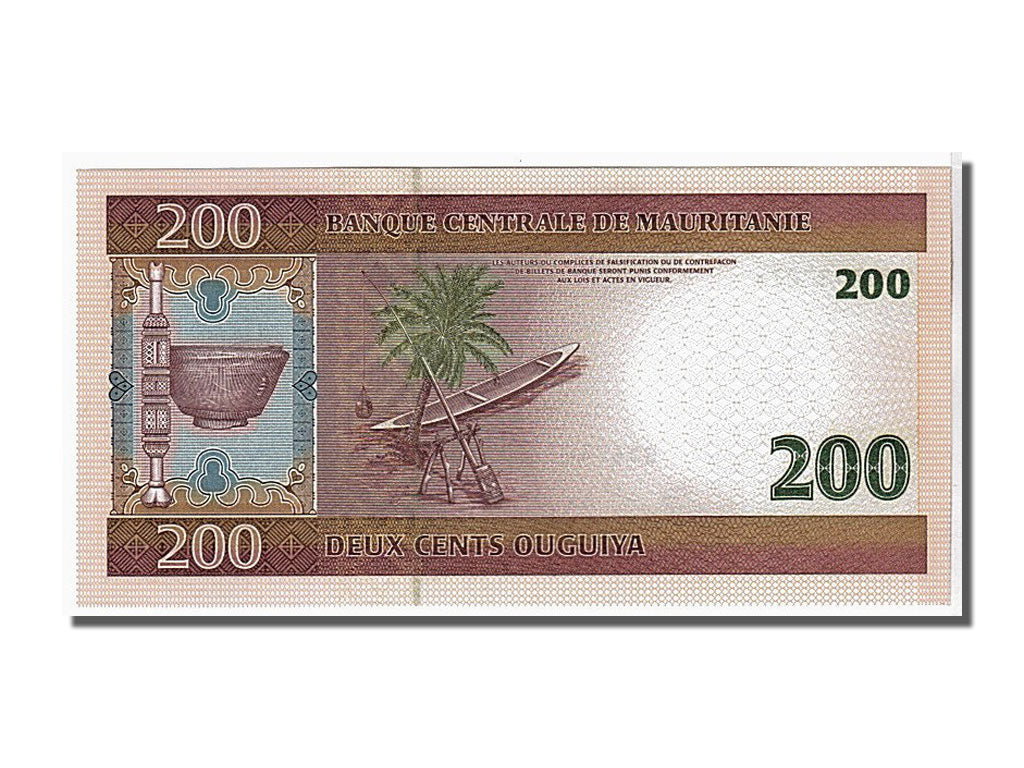 Banknote, Mauritania, 200 Ouguiya, 2006, 2006-11-28, KM:11b, UNC(65-70)