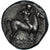 Moeda, Calábria, Nomos, ca. 272-240 BC, Tarentum, AU(50-53), Prata, HN