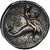 Moeda, Calábria, Nomos, ca. 272-240 BC, Tarentum, AU(50-53), Prata, HN