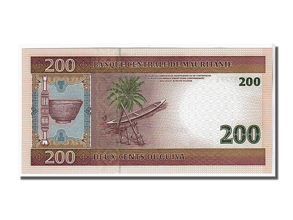Banknote, Mauritania, 200 Ouguiya, 2006, 2006-11-28, UNC(65-70)