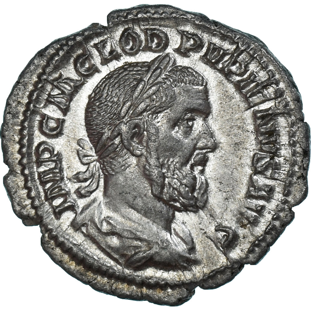 Coin, Pupienus, Denarius, 238, Rome, AU(50-53), Billon, RIC:IV-4