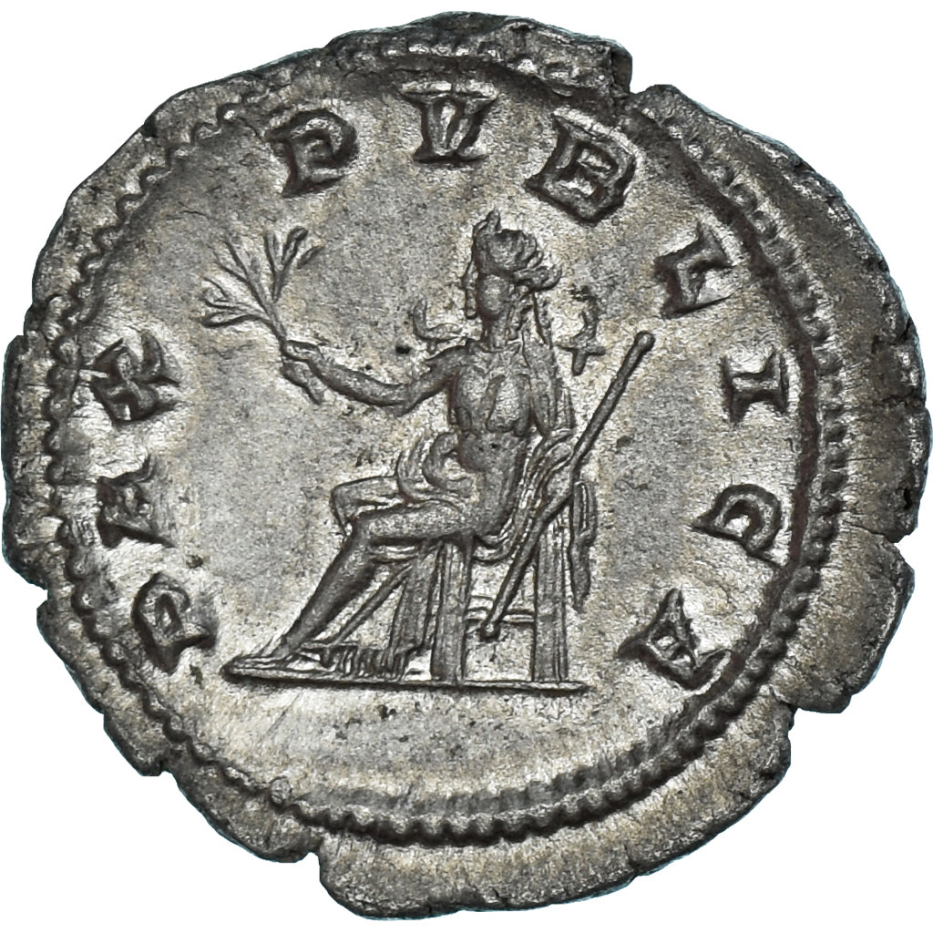 Coin, Pupienus, Denarius, 238, Rome, AU(50-53), Billon, RIC:IV-4