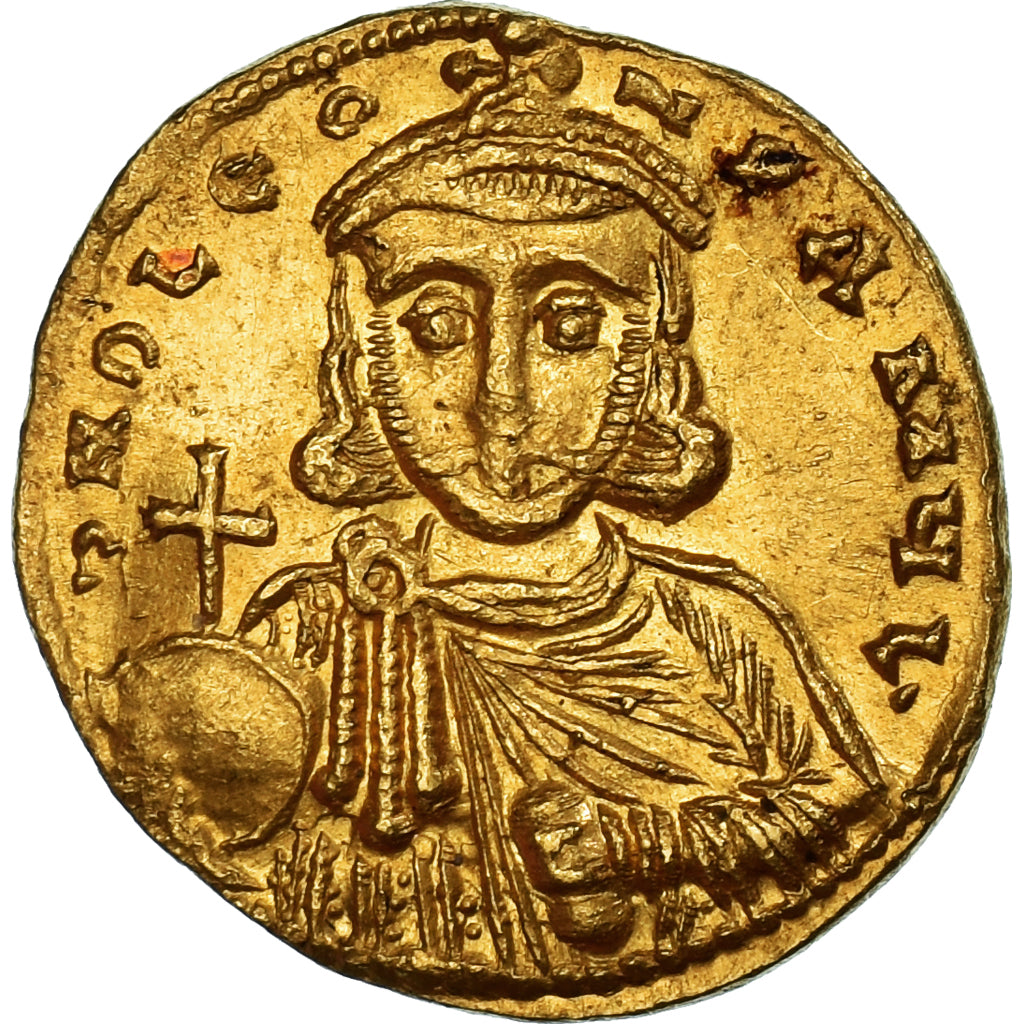 Coin, Leo III, Solidus, 725-732, Constantinople, AU(50-53), Gold, Sear:1504