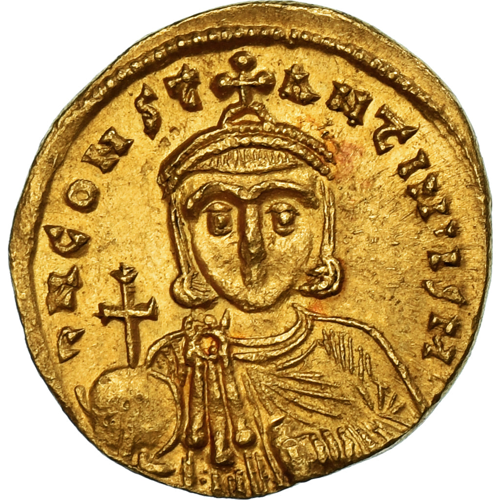 Coin, Leo III, Solidus, 725-732, Constantinople, AU(50-53), Gold, Sear:1504