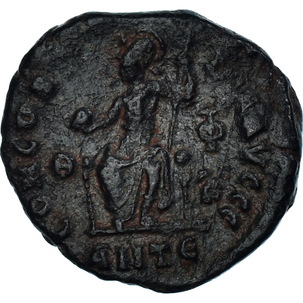 Moeda, Gratian, Follis, 375-383, Antioch, VF(30-35), Bronze