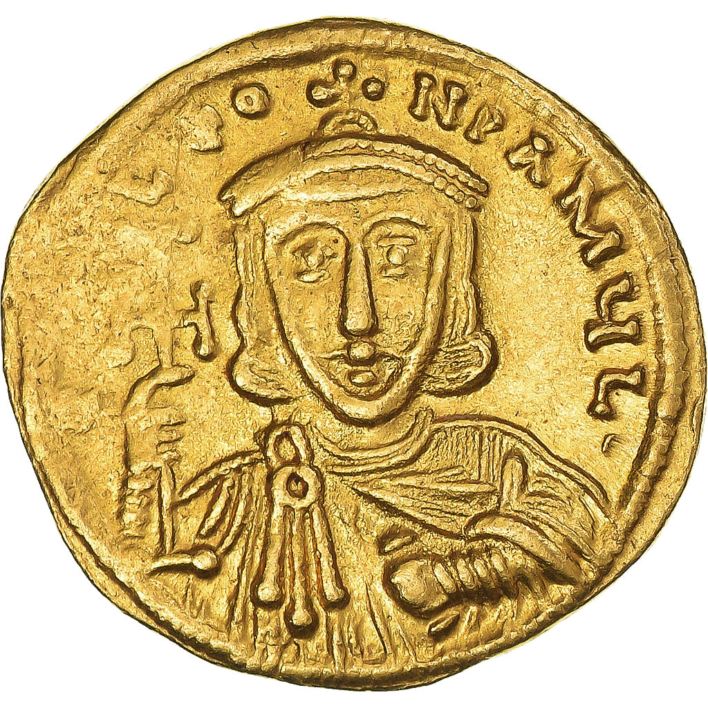 Moneda, Constantine V Copronymus, with Leo III, Solidus, 741-751