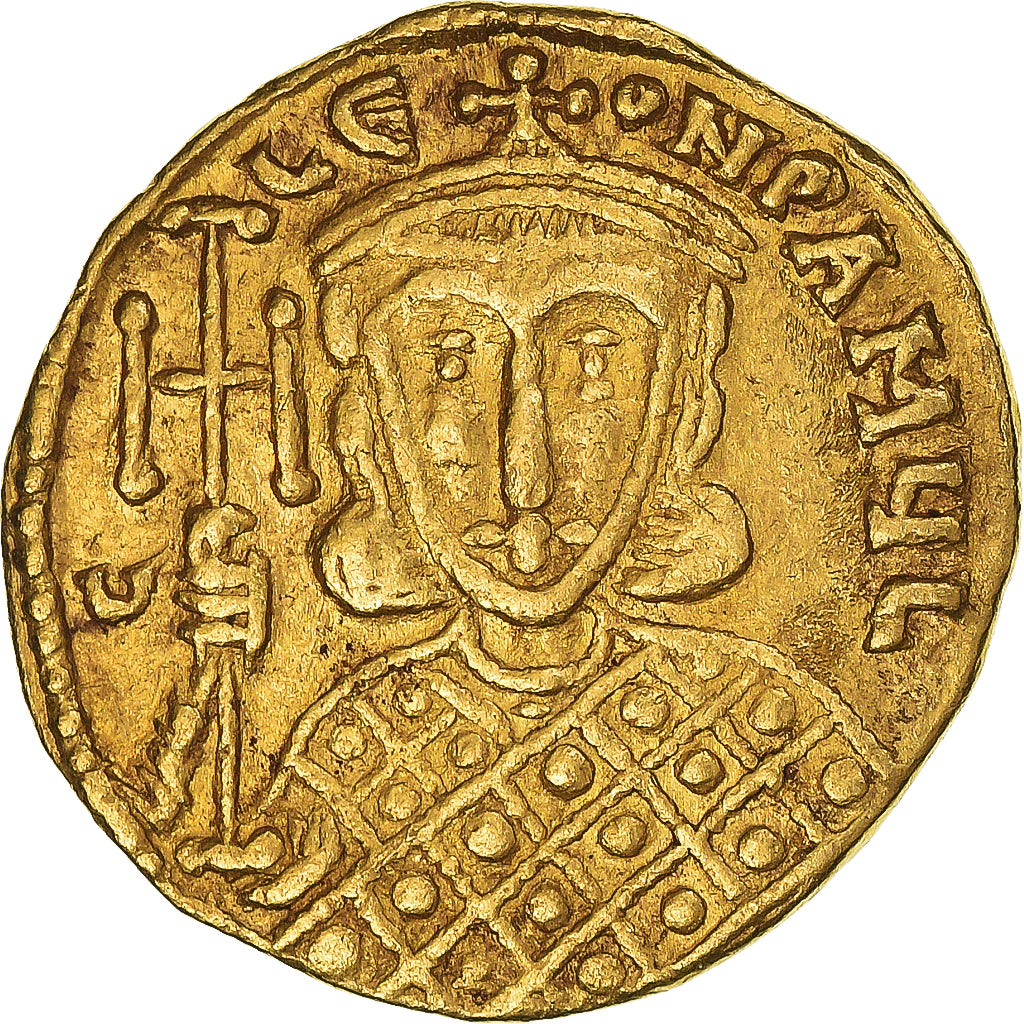 Moneta, Constantine V Copronymus, with Leo IV and Leo III, Solidus, 757-775