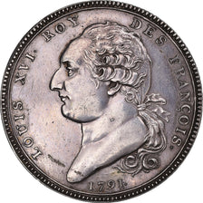 Moneta, Francia, Louis XVI, Ecu de 6 Livres, 1791 / AN 2, ESSAI, SPL-, Argento