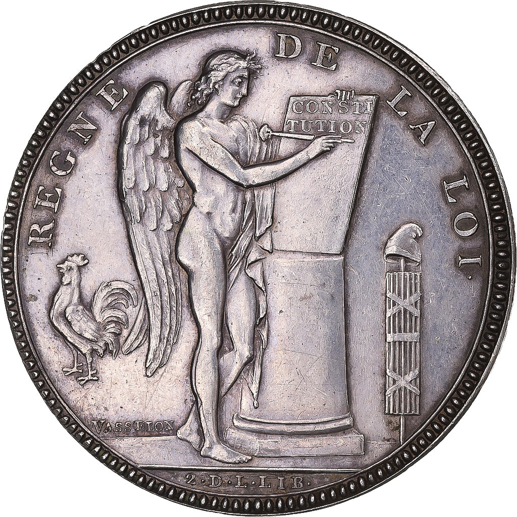 Moneta, Francia, Louis XVI, Ecu de 6 Livres, 1791 / AN 2, ESSAI, SPL-, Argento