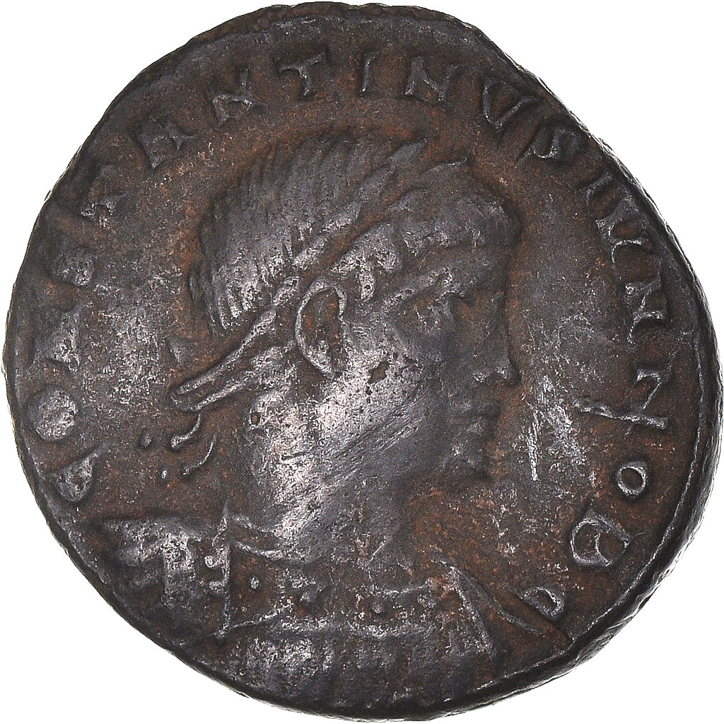 Moneta, Constantine II, Follis, 317-337, Constantinople, EF(40-45), Brązowy