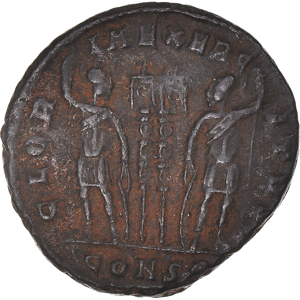 Moneta, Constantine II, Follis, 317-337, Constantinople, EF(40-45), Brązowy