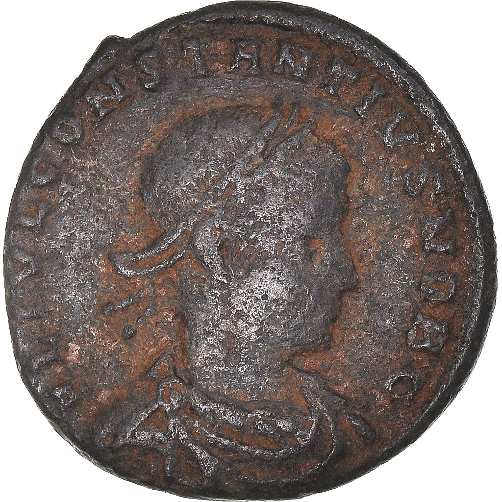 Moneda, Constantius II, Follis, 337-361, Antioch, BC+, Bronce