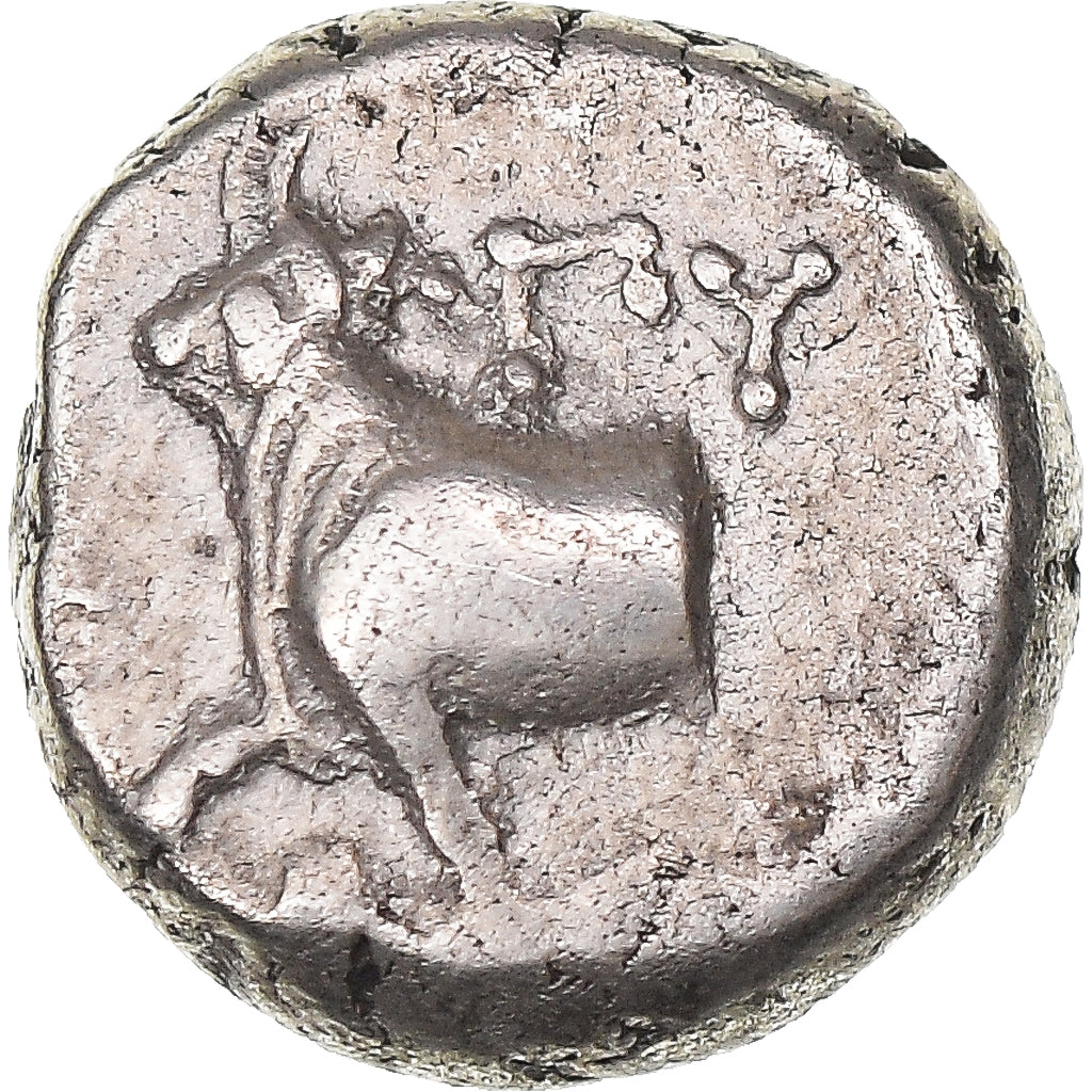 Moeda, Trácia, Hemidrachm, ca. 387/6-340 BC, Byzantium, EF(40-45), Prata