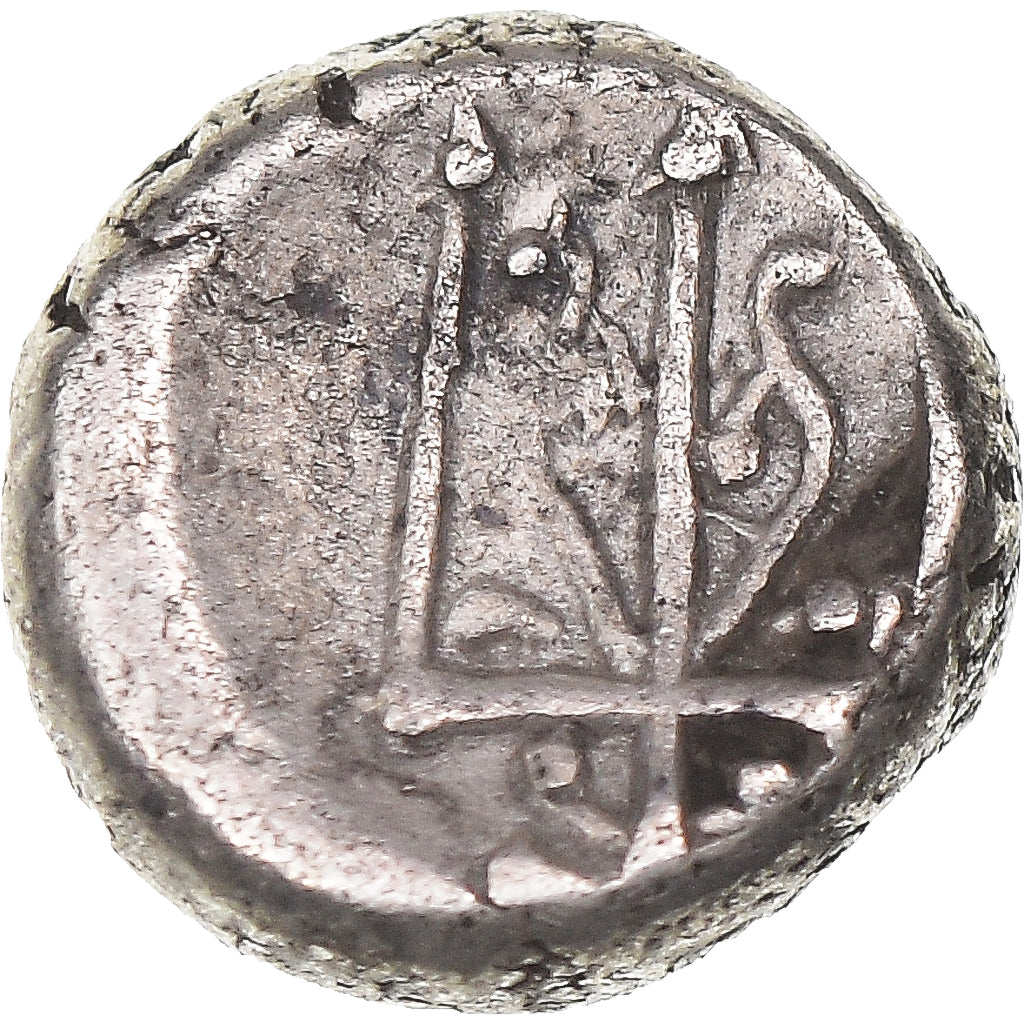 Moeda, Trácia, Hemidrachm, ca. 387/6-340 BC, Byzantium, EF(40-45), Prata