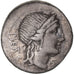 Coin, Herennia, Denarius, 108-107 BC, Rome, Incuse strike, EF(40-45), Silver