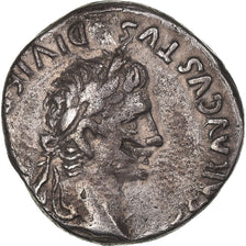 Moneta, Augustus, Denarius, 27 BC-AD 14, Lyon - Lugdunum, BB, Argento, RIC:207