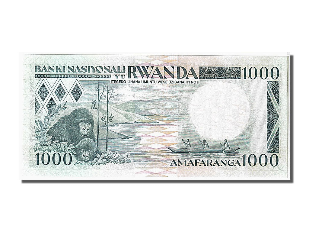 Banknote, Rwanda, 1000 Francs, 1988, 1988-01-01, KM:21a, UNC(65-70)