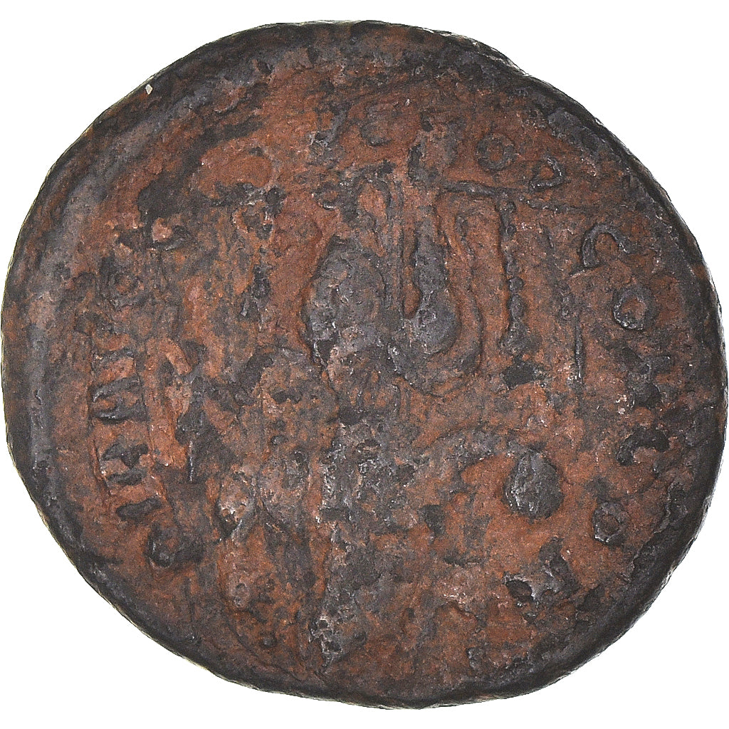 Munten, Gratian, Follis, 367-383, Constantinople, ZG+, Bronzen