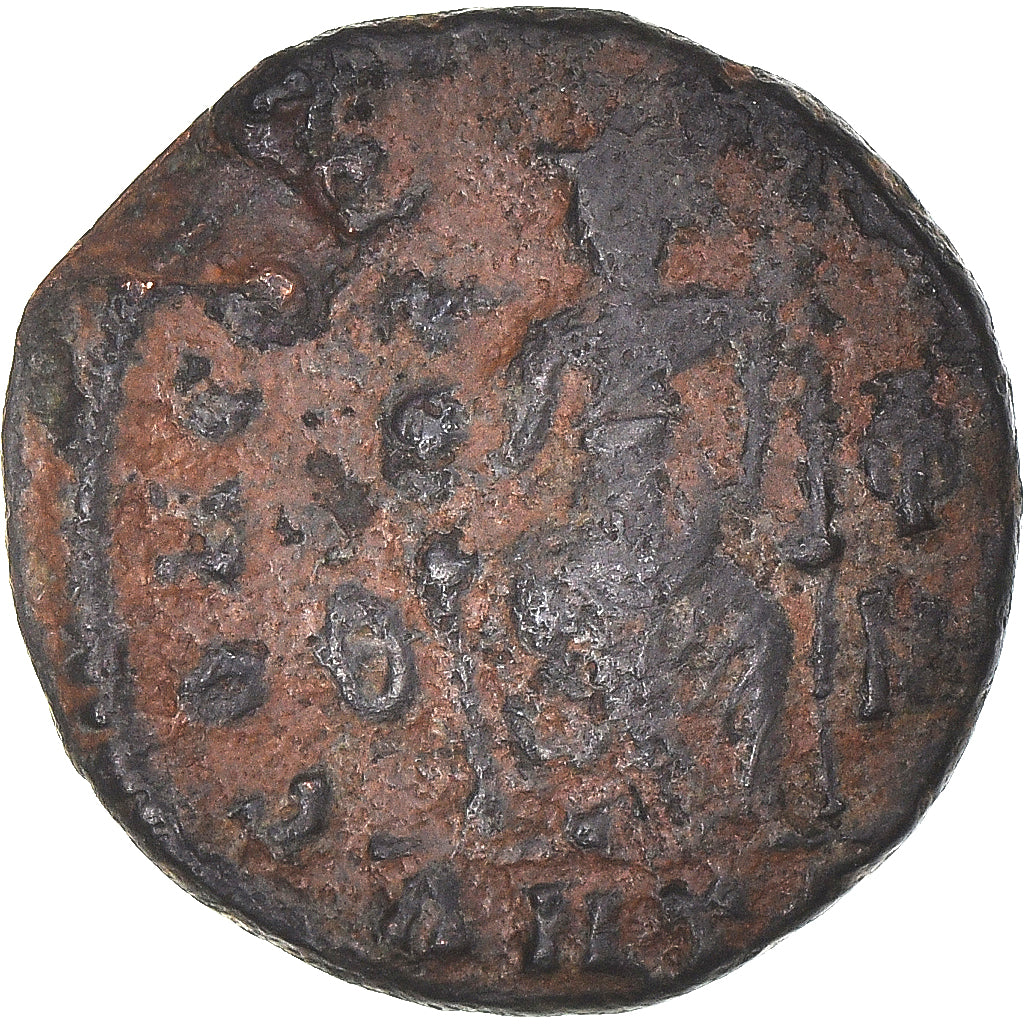 Monnaie, Gratien, Follis, 367-383, Antioche, TB, Bronze