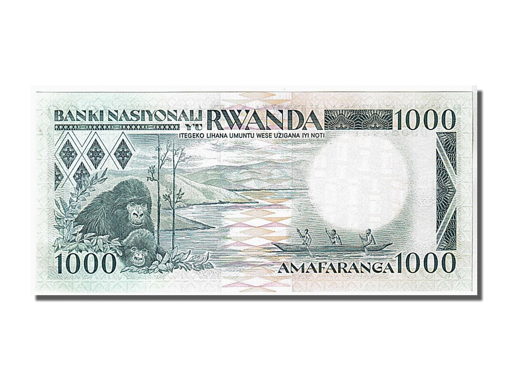 Banknote, Rwanda, 1000 Francs, 1988, 1988-01-01, KM:21a, UNC(65-70)