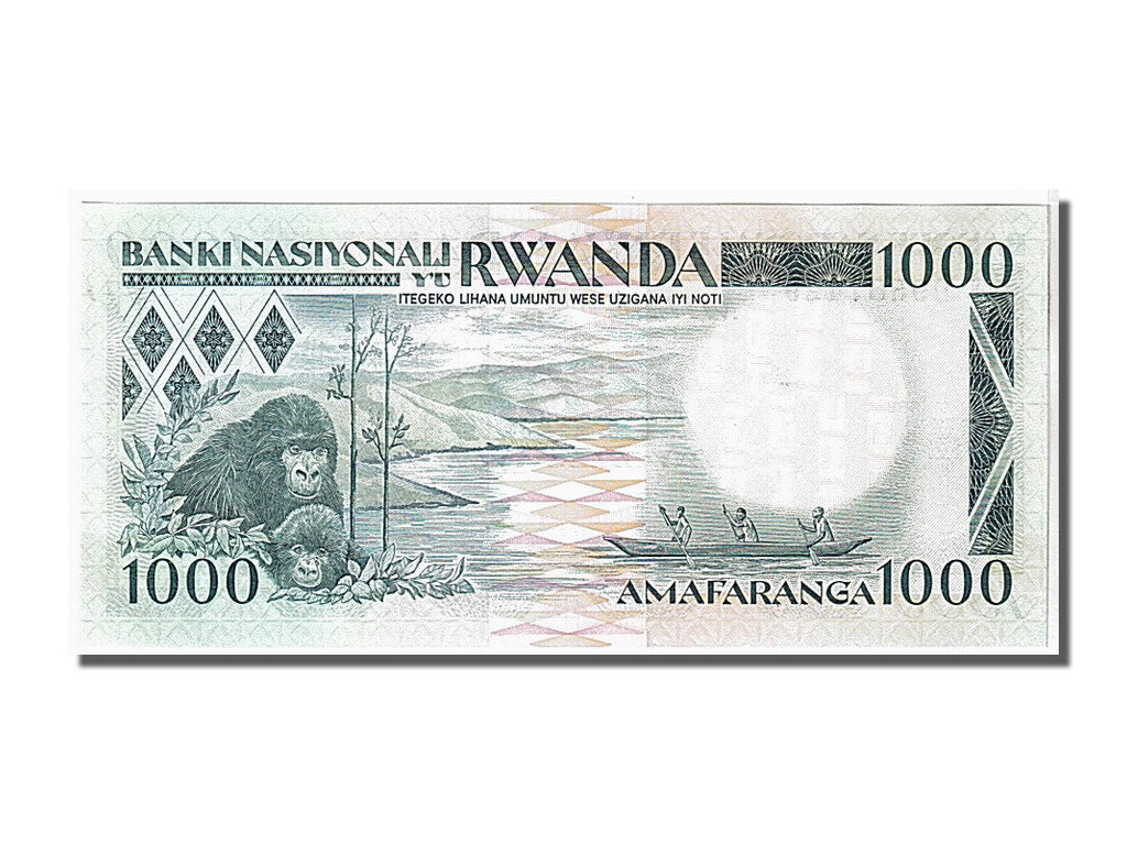 Banknote, Rwanda, 1000 Francs, 1988, 1988-01-01, KM:21a, UNC(65-70)