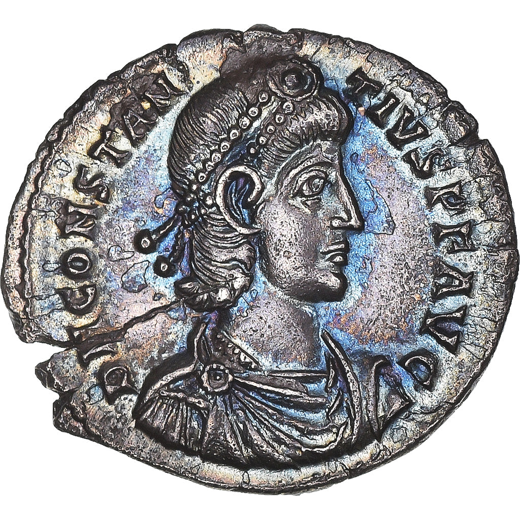 Coin, Constantius II, Siliqua, 334-337, Sirmium, MS(60-62), Silver, Cohen:342
