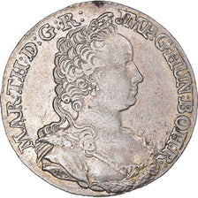 Coin, AUSTRIAN NETHERLANDS, Maria Theresa, 1/4 Ducaton, 1750, Anvers, AU(50-53)