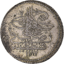 Munten, Turkije, Abdul Hamid I, Piastre, AH 1187, ZF, Zilver, KM:398