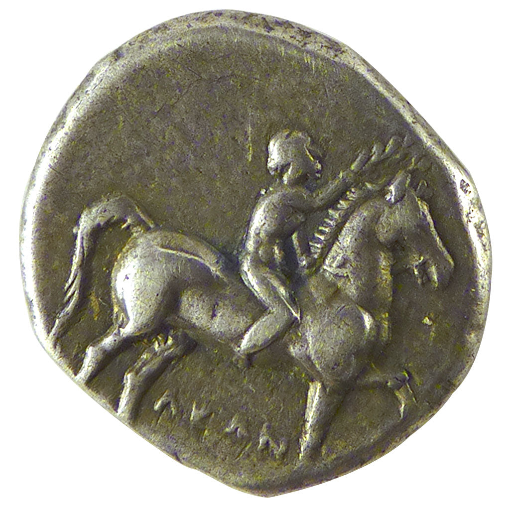 Calabria, Taranto, Stater, Tarentum, EF(40-45), Silver, Pozzi #132, 6.20