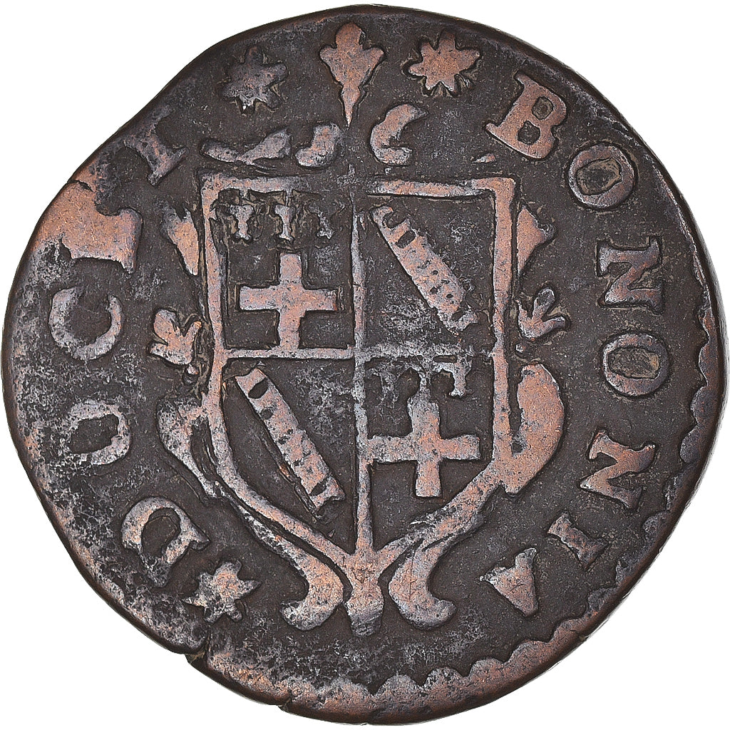 Coin, ITALIAN STATES, PAPAL STATES, Innocent XII, 1/2 Bolognino, 1694, Bologna