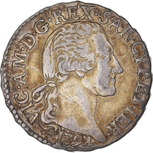 Monnaie, États italiens, SARDINIA, Vittorio Amedeo III, 15 Soldi, 1794, TTB