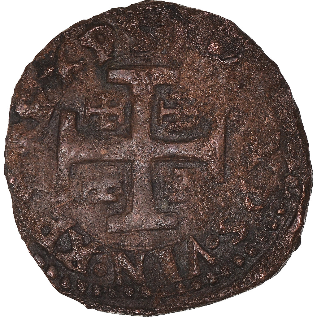 Monnaie, Italie, Charles VIII, Cavallo, 1483-1498, Sulmona, TB+, Cuivre