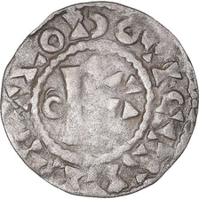 Moneda, Francia, Louis VI le gros, Denier, 1108-1137, BC+, Plata, Duplessy:102
