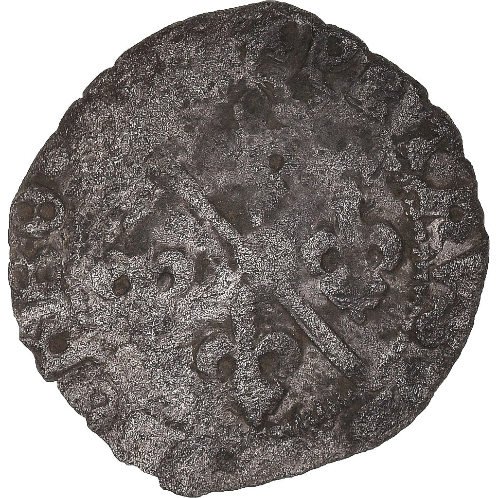 Monnaie, France, DOMBES, Pierre II de Bourbon, Liard, 1488-1503, Trévoux, TB