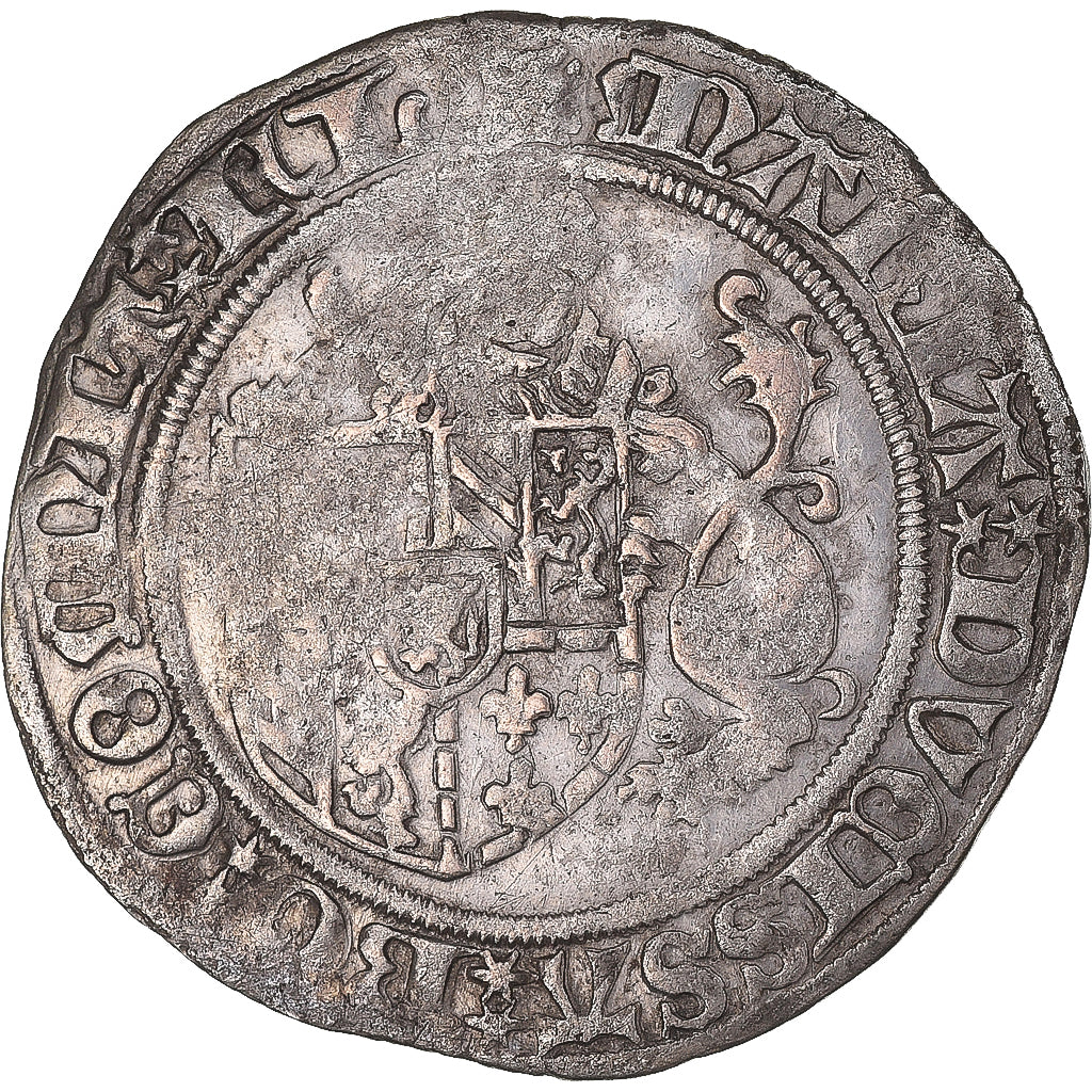 Moneta, Paesi Bassi Spagnoli, BRABANT, Marie de Bourgogne, Briquet, 1480