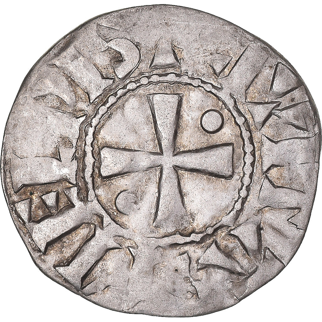 Monnaie, France, Évêché de Meaux, Bouchard, Denier, 1120-1134, TTB, Argent